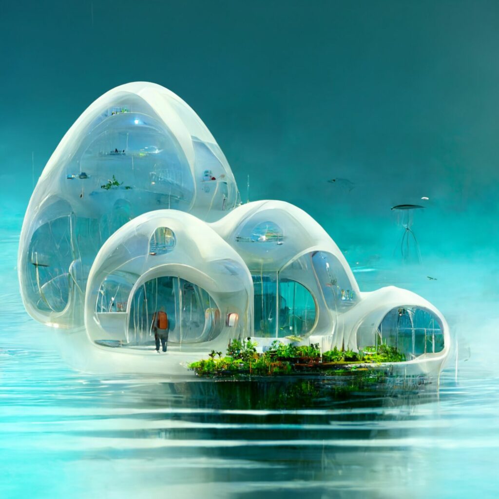 MAD Awards winner Darium by Dar shows a futuristic bubble-like office space in the metaverse