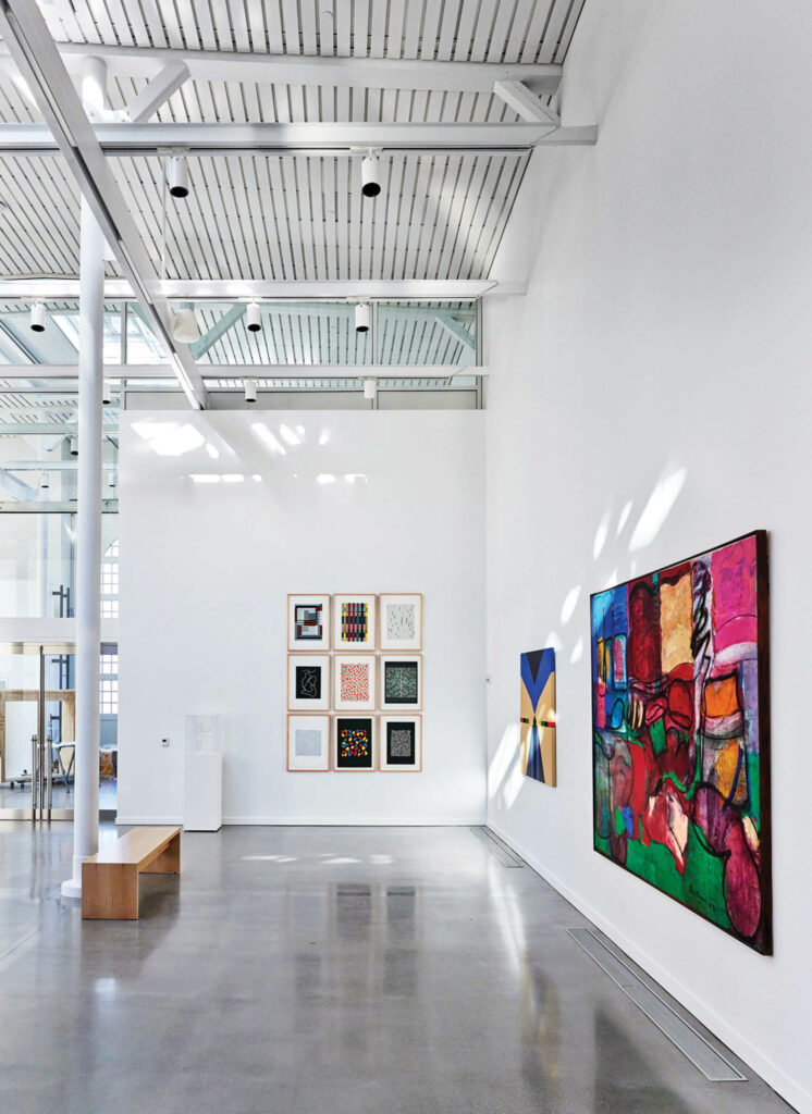 The David Rockefeller Creative Arts Center also serves as an art gallery