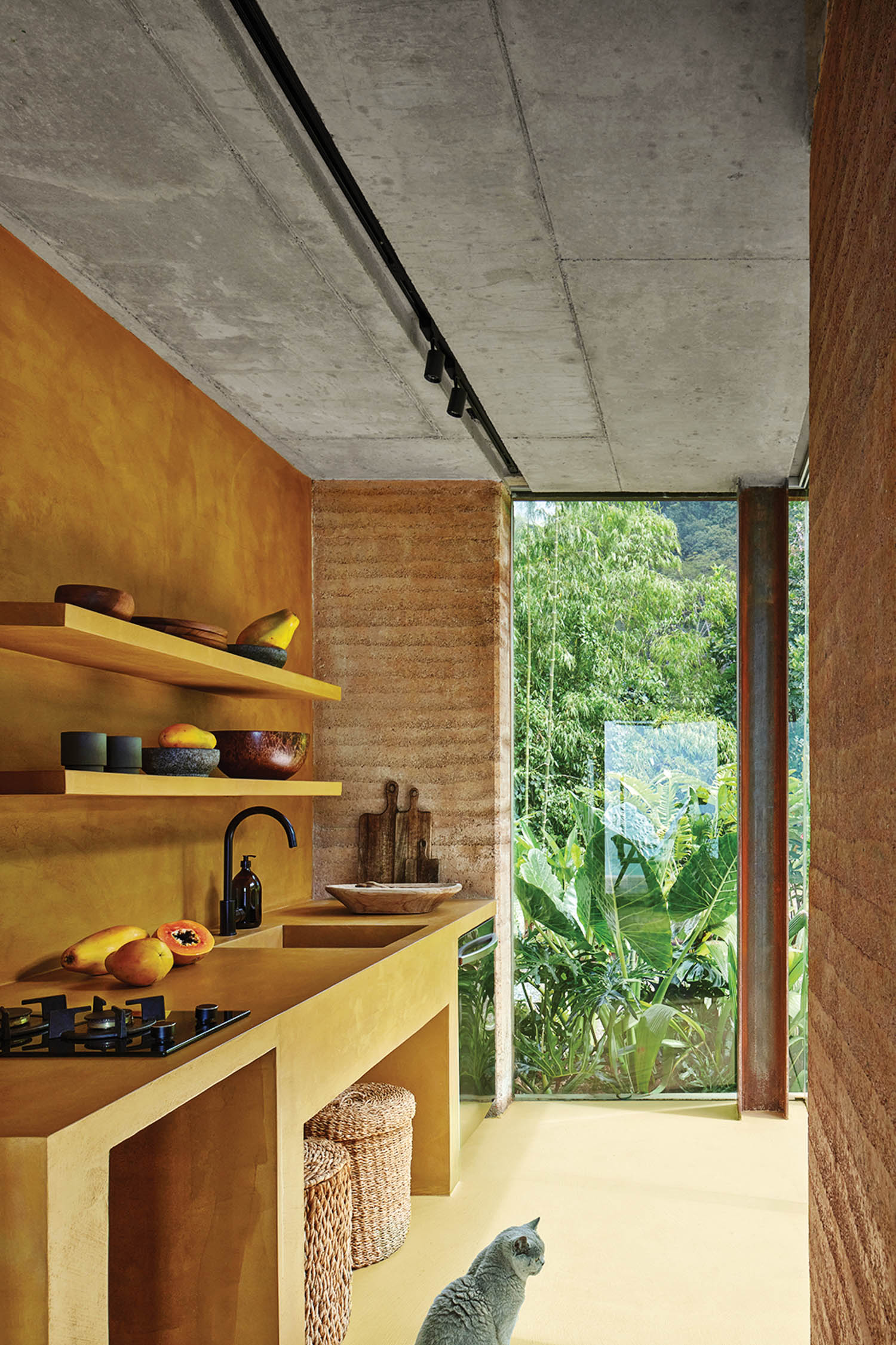a warm kitchen in a Costa Rica rental villa