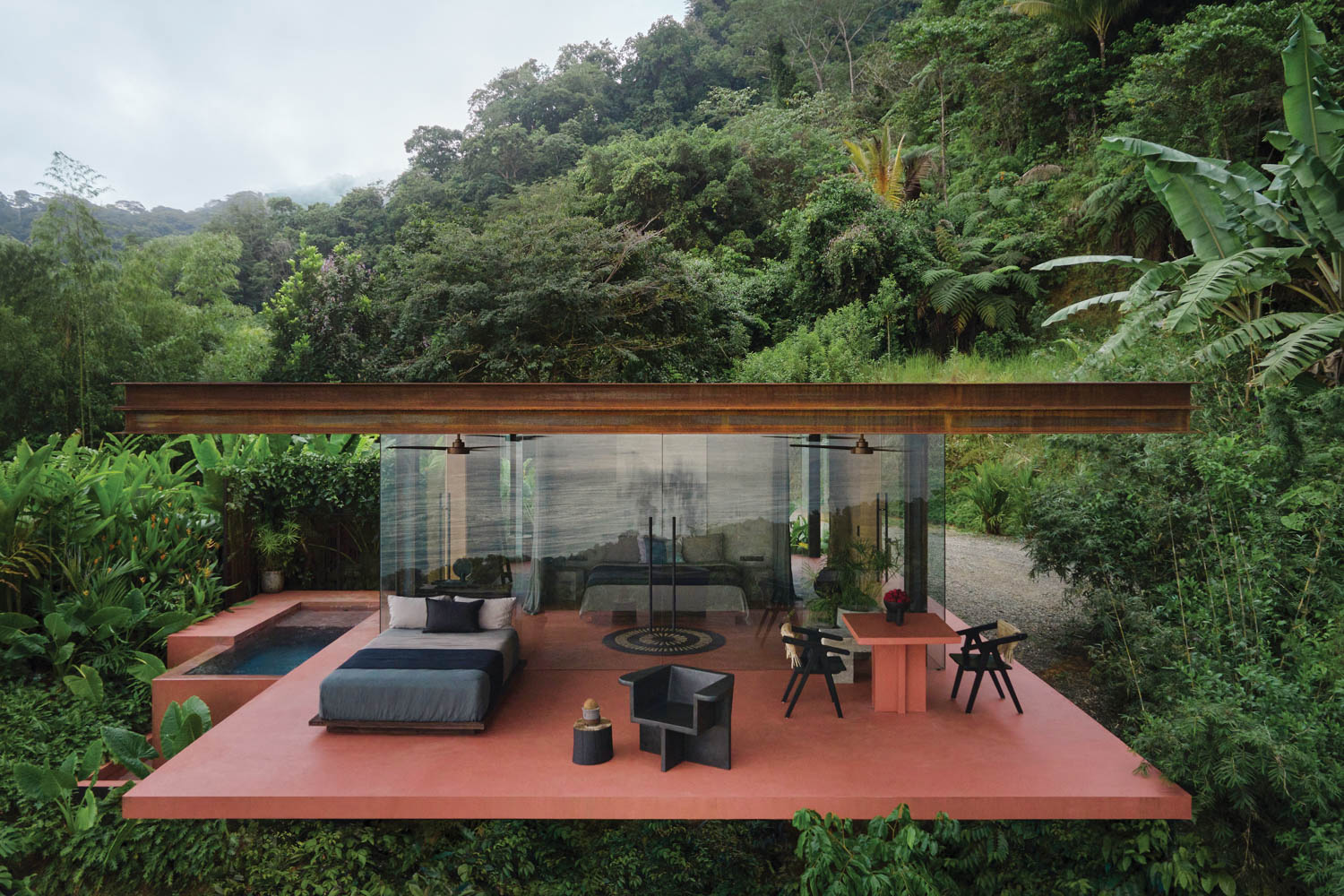 a rental villa in the Costa Rica jungle