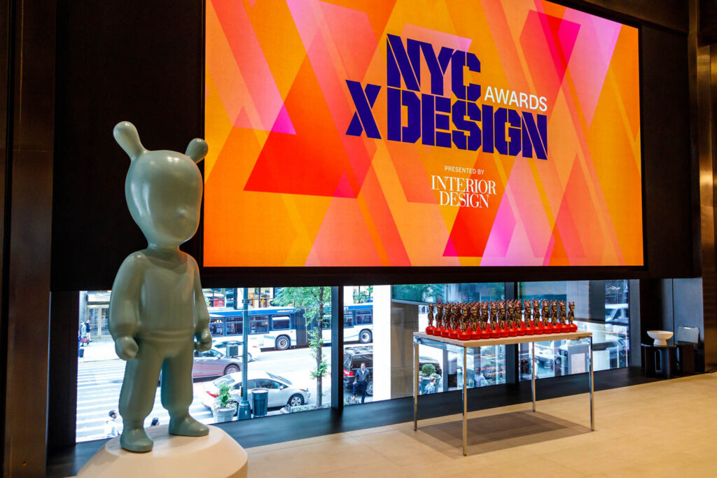 A larger-than-life version of Lladro's Guest at the NYCxDESIGN Awards ceremony