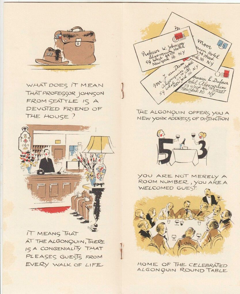 The hotel’s 1950’s guest brochure.