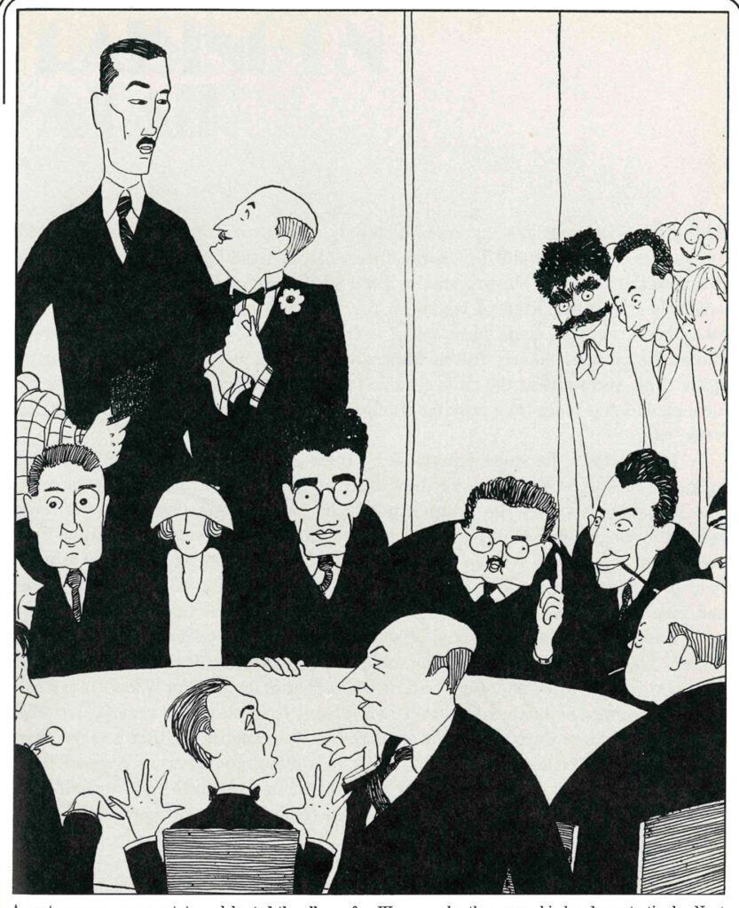 Bill Breck’s Round Table caricature from 1923.